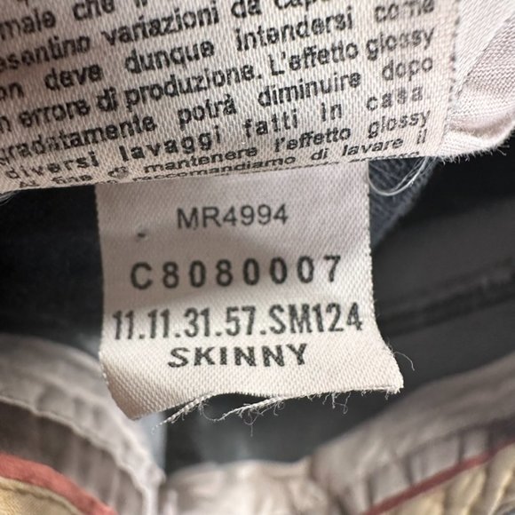 Stella McCartney Jeans Women's 25 Gray Skinny Denim Size 25 (26x34) Fall Utility - Picture 13 of 16